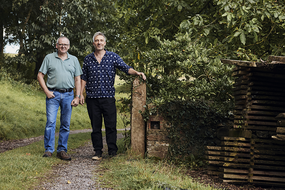 The William Garvey joint MDs Angus and Dom. Find out more about William Garvey Bespoke British furniture makers based in Devon UK working on projects in London, England and around the world