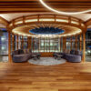Bespoke furniture and architectural joinery for the headquarters of a company in the Isle of Man by William Garvey bespoke furniture maker designer